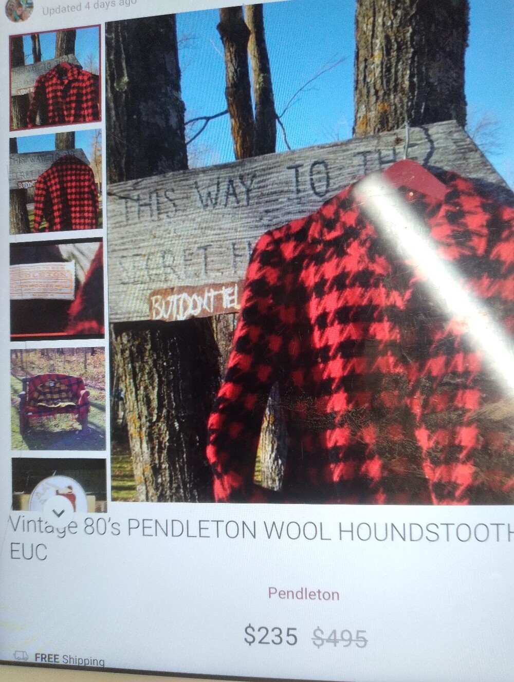 🌄 PENDLETON Plaid Drawstring Bag - Gift or Storage or Shoe Dust Bag - Picture 9 of 16